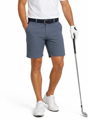 Travis Mathew Flat Front Shorts Blue